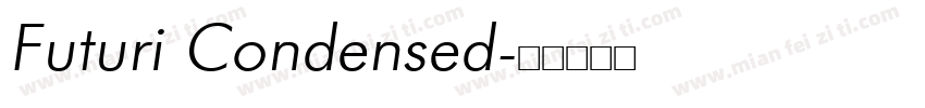 Futuri Condensed字体转换